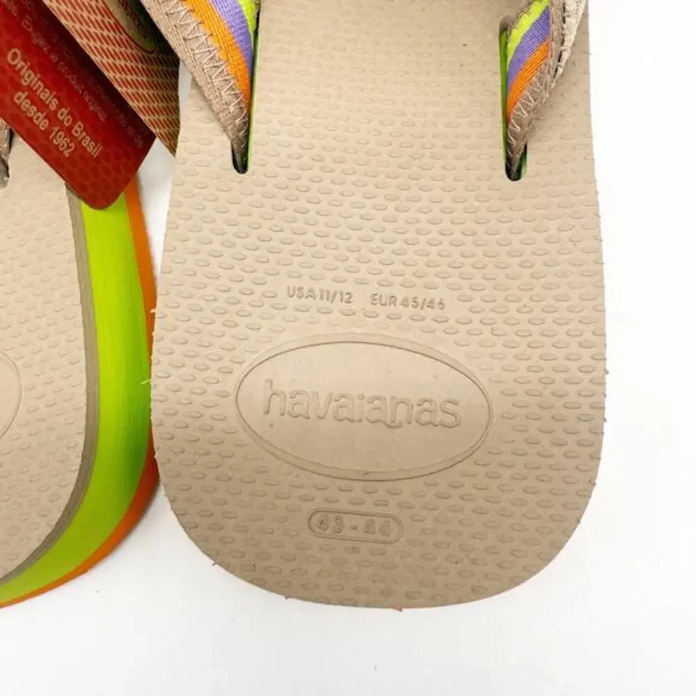 Havaianas Men's Urban Fusion II‎ Sandal Rose Gold Size US 11/12 EU 43/44
